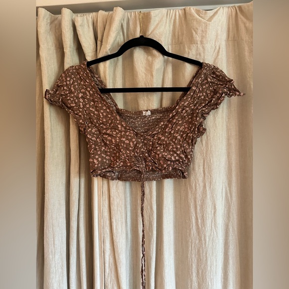 GARAGE - Floral Print Ruffle Hem Top & Mini Skirt - Picture 2 of 3